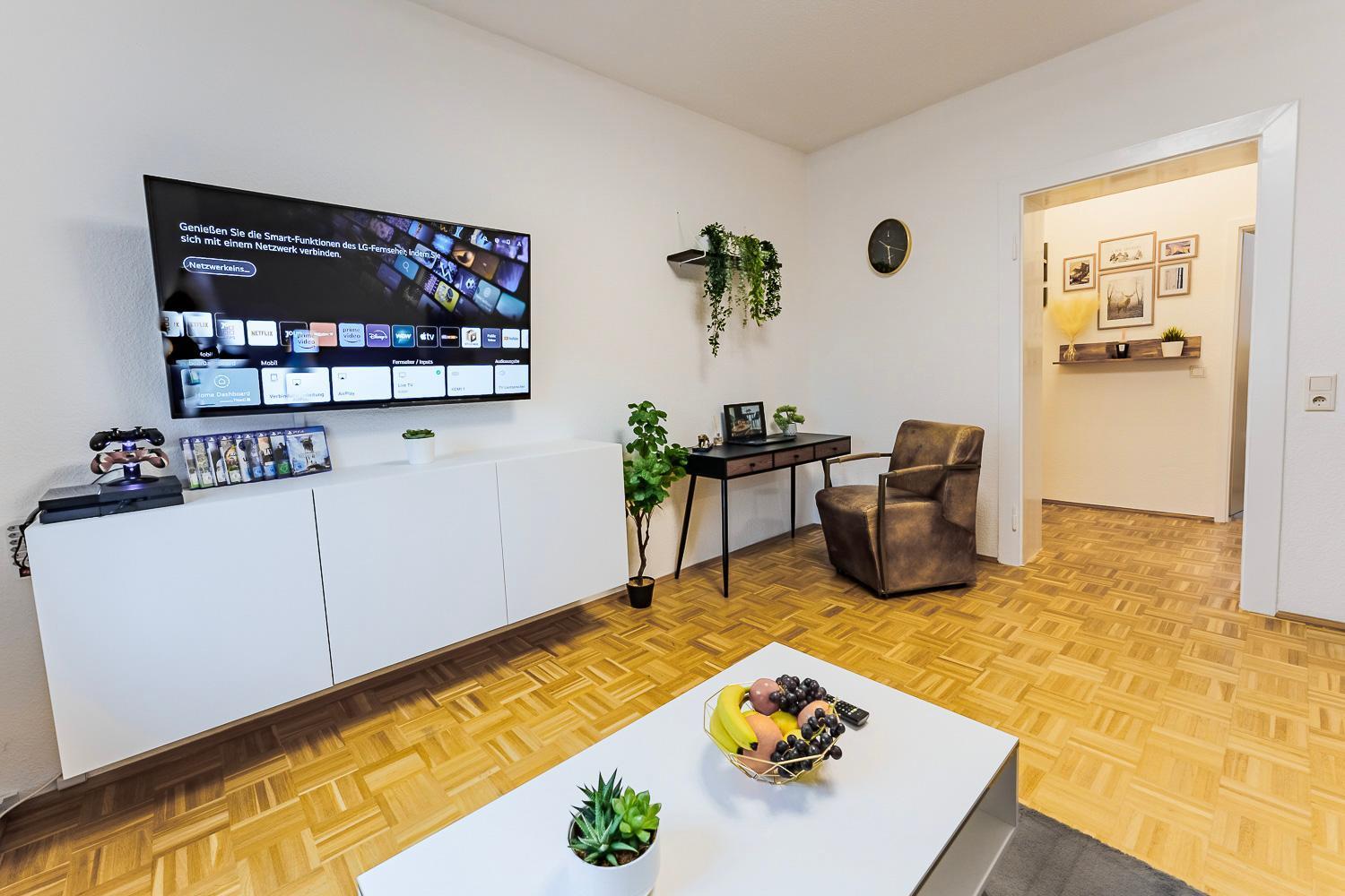 Zentral-kingsize Bett-playstation 4-hbf Nach Koeln Und Duesseldorf Apartment Haan